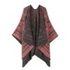 Women's Ethnic Shawl: Northwest Travel Cape, Thick Warm Scarf Cloak