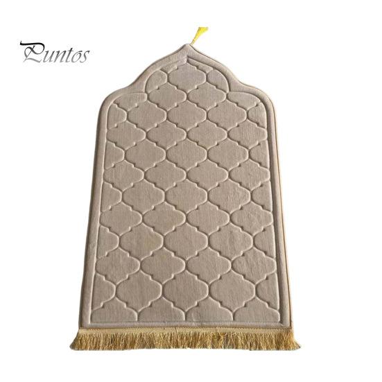 

Исламский молитвенный коврик, утолщенный напольный коврик, нескользящий нижний молитвенный коврик для детей, мужчин, женщин, лба, коленей, подарок на Рамадан 110 cm бежевый