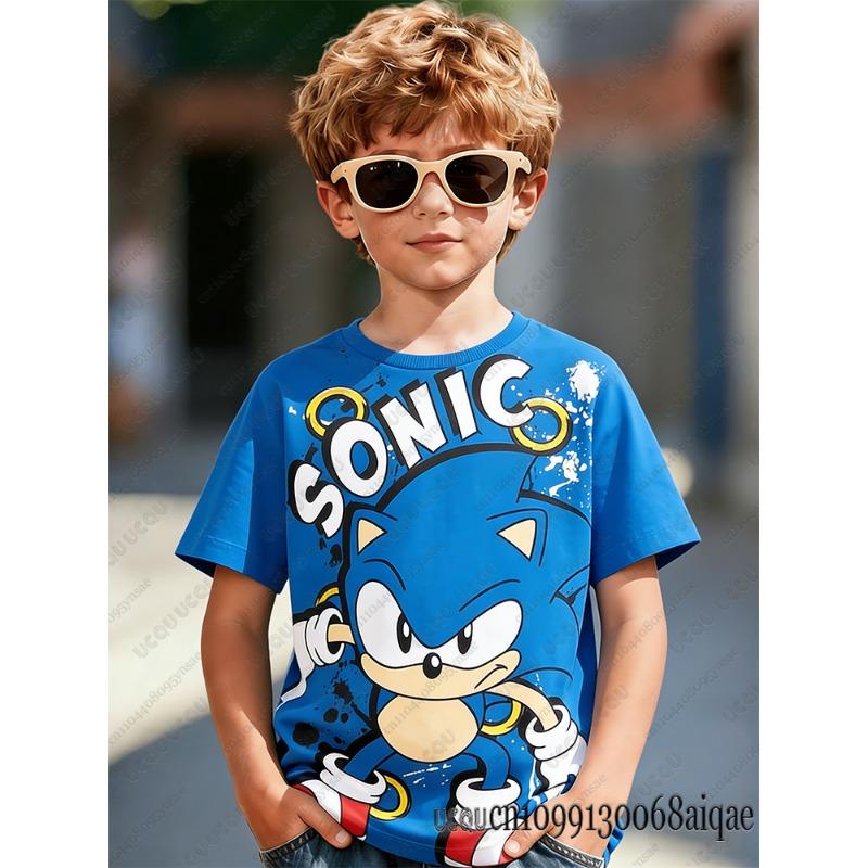 Kids Boys St Patricks Day Shirt 3D Print Round Neck Short Sleeve Pullover Shirt Fake 2-piece Style Top for Festival Party Stage