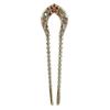 Double Prong Vintage Crystal Chignon Hair Pins Hair Chopsticks Hair Sticks Hairstyle Accessory