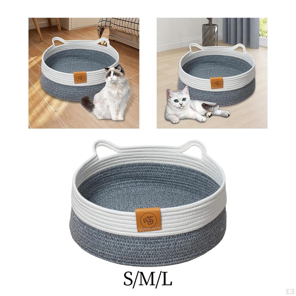 Cat Bed Scratch Pad Nest Scratcher Bed, Anti Slip, Comfortable Woven Scratching Lounge