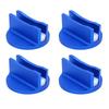 4 PCS Aluminum Grooved Magnetic Jack Pad Welding Jacking Adapter for SUV Truck Garage Blue
