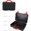 Tool Box Black Multifunction Wear Resistant Tool Storage Hardware Organizer for Hardware Power Tools Electronics, 37.1cmx26.2cmx10.7cm