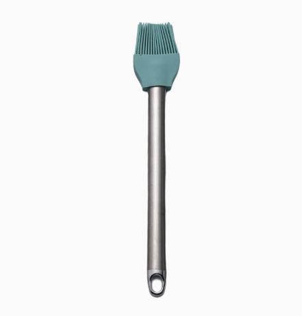 Oil Brush with Stainless Handle – Blue for Baking, Grilling and Cooking