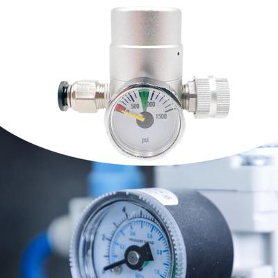 Druckregelventil für Schlagsahne, M11 Ersatz Tragbar mit 1500PSI Manometer