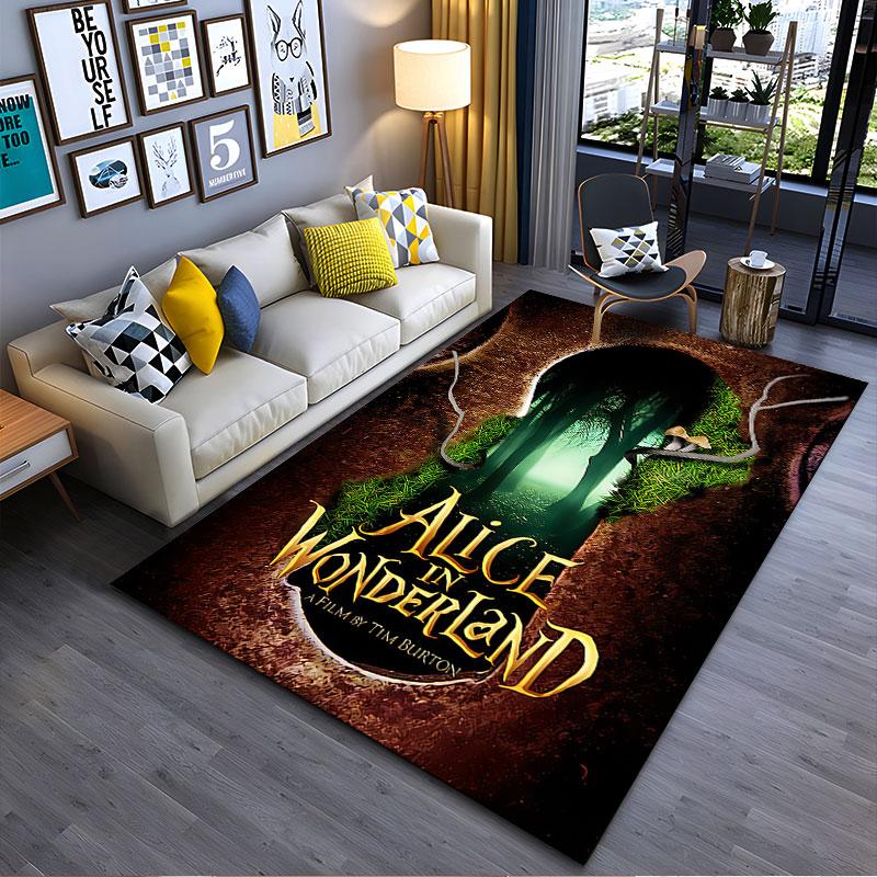 Alice in Wonderland Keyhole suitable as a non-slip mat for the living room or bedroom sofa