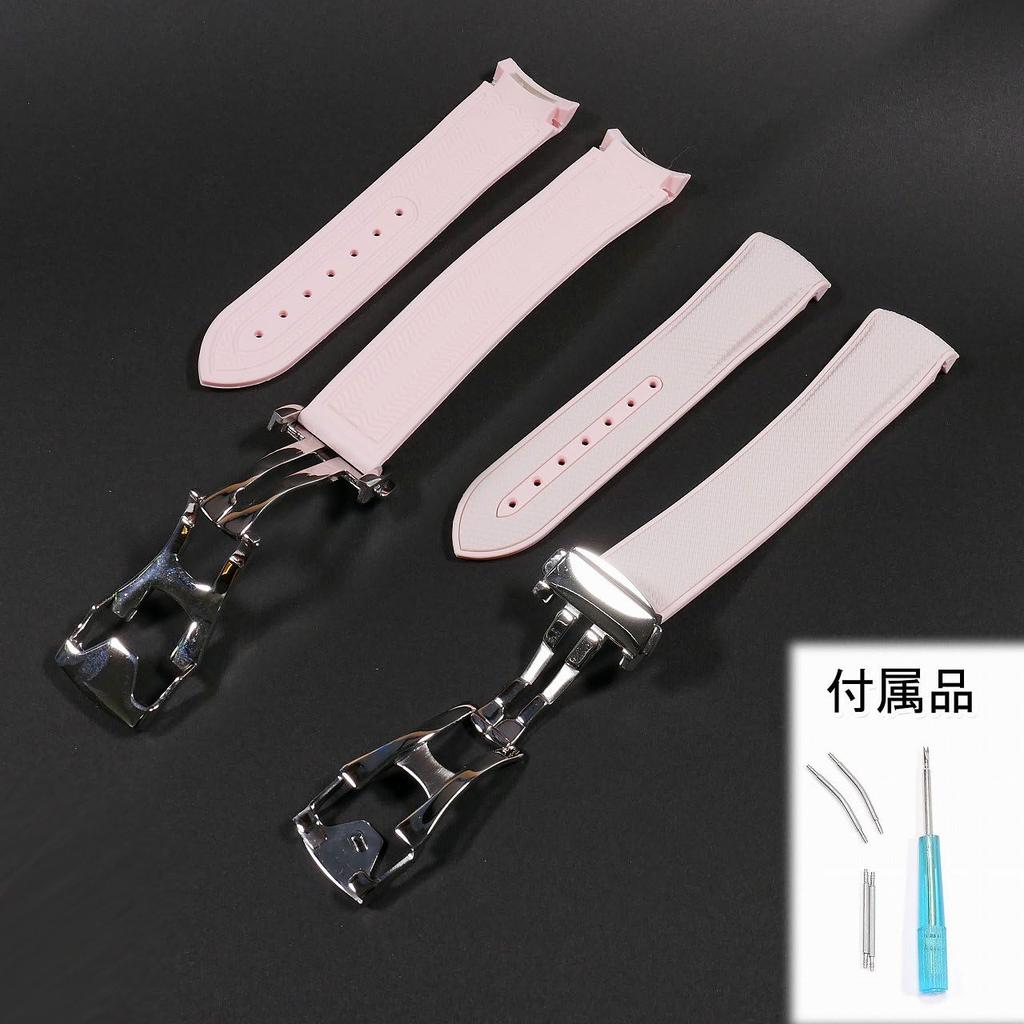 Swatch x OMEGA Rubber Strap with Light D-Buckle (Pink & Pink/Venus)