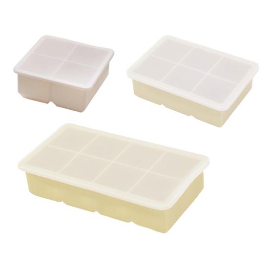 Large Silicone Ice Cube Tray with Lid Square Food-Grade Ice Mold for Freezer Easy-Release Ice Cube Maker for Home Family Kitchen Outdoor Travel