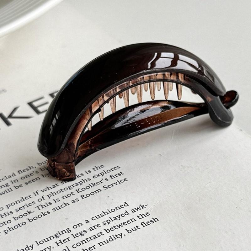 Temperament High Ponytail Clip Headband Korean Simple Retro Twist Hair Clip Women Girls Sweeet Hairpins Solid Color Barrettes