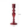 Vintage Glass Candle Holder Christmas Decoration Candlestick for Candle Romantic Candlelight Wedding Accessories Home Decoration