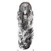 Waterdichte tattoo stickers voor de hele arm: Jezus, Maagd Maria, Kroon, Leeuw-ontwerp
