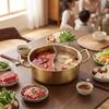 Two-Flavorflavor Pot Split with Divider Cookware Long-Lasting