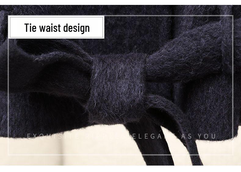 Petite High-Waisted Woolen Coat - Spring 2026 New Arrivals, 10% Suli Wool