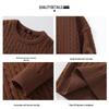 Baleno Men's Solid Color Round Neck Sweater