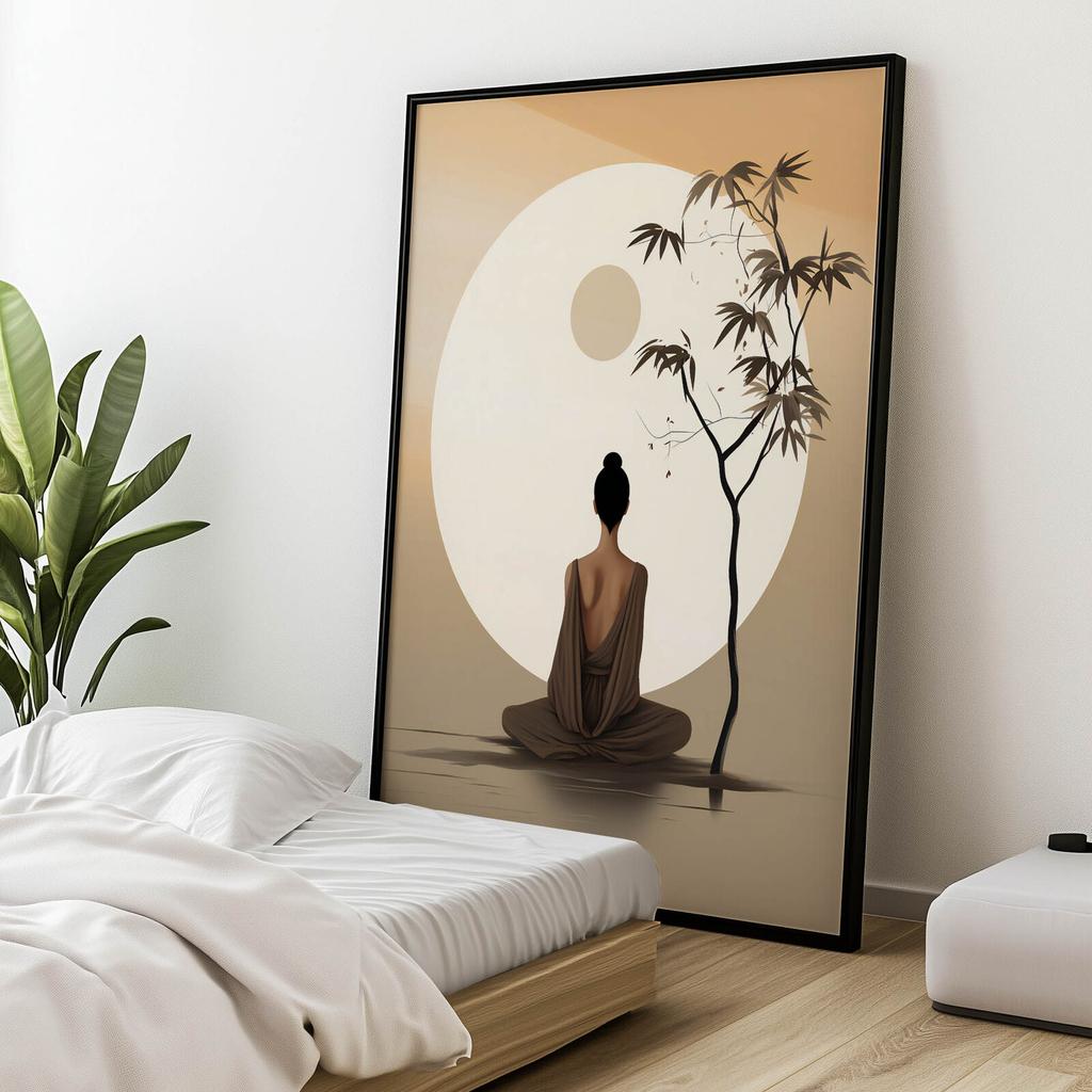 Spokój W Równowadze Spokój W Równowadze, 30X40 Cm, Bez Ramy, Płótno Premium Na Blejtramie