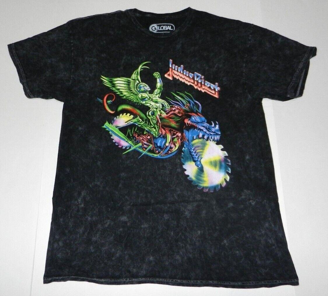 Rock Band Judas Priest Painkiller Album Heavy Metal Acid Wash T-shirt New M