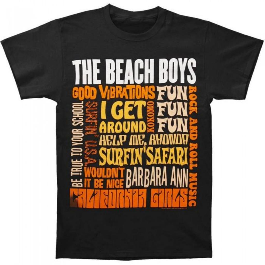 T-shirt in Cotone a Maniche Corte Unisex Adulto Best of SS The Beach Boys