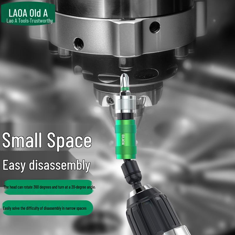 Universal Multi-Angle Bit Extension Adapter for Electric Screwdrivers