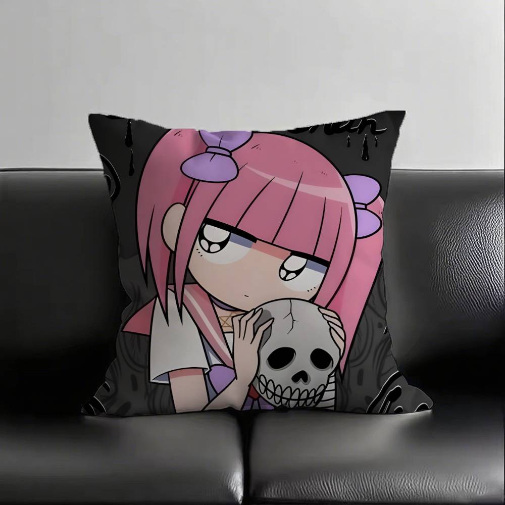 1pc Menhera Chan Pillow Case Fashion Square Pillowcase Bedroom Sofa Room Ins Decoration Leisure