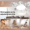 E27 Screw Drone Modeling Fan Lights Household Invisible Remote Control Fan Lamp Dimmable Electric Ceiling Fan