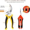 3-piece Garden Pruning Scissors Stainless Steel Blade Handheld Pruning Set