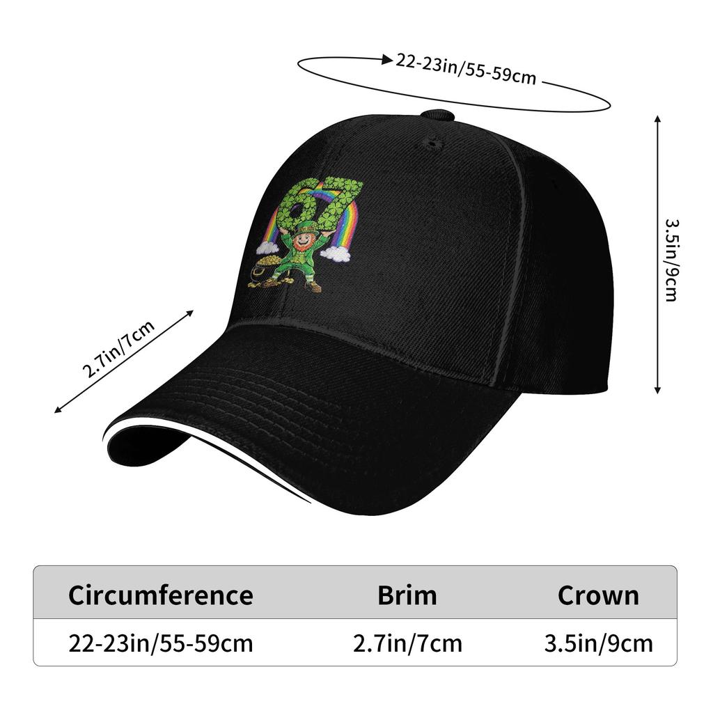St Patricks Day Leprechaun Six Seven 6 7 Meme Sun Baseball Cap Summer Fashion Trucker Hat For Unisex Kpop Rock Baseball Caps