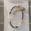 Natural Stone Agate Gemstone & Pearl Bracelet Colorful Summer Accessories Colorful Stacking Essentials