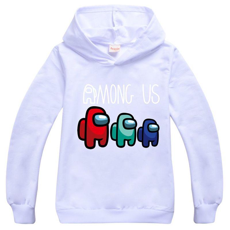 Among Us Game Kids Hoodies Boys Girls Impostor Hooded Sweatshirt Tops Jumpers
