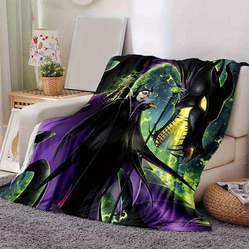 

1pc Maleficent Soft Flannel Blanket Perfect for Home Decor, Couch Cover, Travel, Camping, Office Nap 80cmx120cm