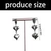 Romance Silver Tone Heart Earrings Versatile Accessory That Complements Any Outfit From Day To Night
