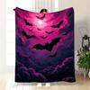 1 Halloween Bat Pattern Flannel Blanket a Blanket for Friends And Relatives a Nap Blanket a Throw Blanket a Sofa Blanket a Mu