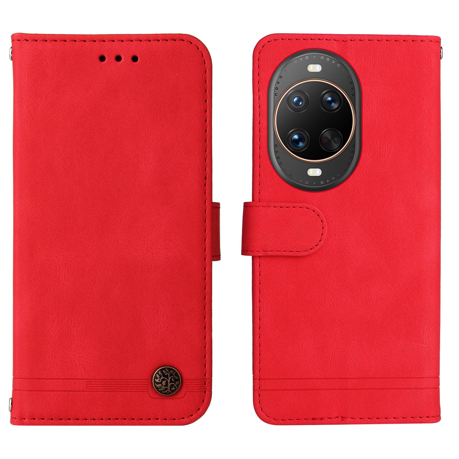 

For Huawei nova 14 Ultra 5G Leather Wallet Cases Skin Touch Phone Cover Stand with Strap C