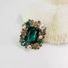 Women Trendy Classic Pearl  Square Brooch Pin Luxury Vintage Badges Lady Clothing Decor Jewelry Gift