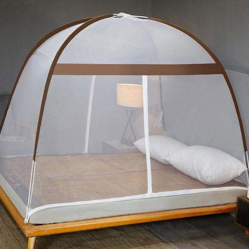 2026 No-Install Folding Mongolian Yurt Mosquito Net Tent - Simple Style for Home or Dorm