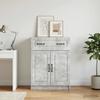 Sideboard Concrete Grey 66 x 34.5 x 87 cm Particleboard