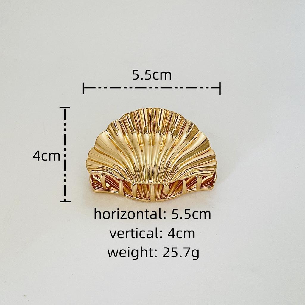 Personalized Metal Bump Hairpin, Metal Shape Flower Grab Clip Fashion Grab Clip