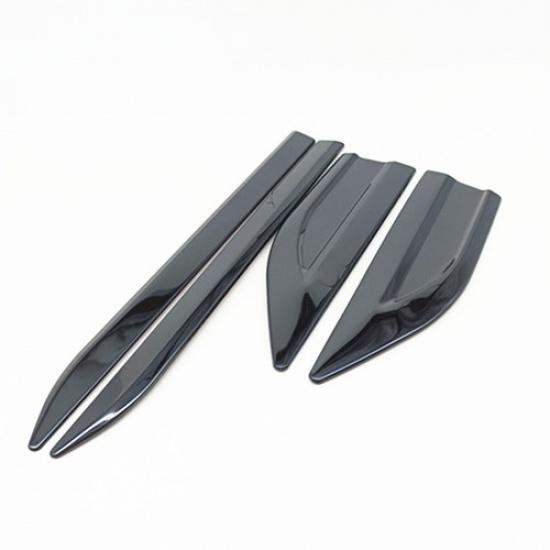 Car Fenders Side Vent Air Wing Trim Cover Exterior Decoration Accessories Black