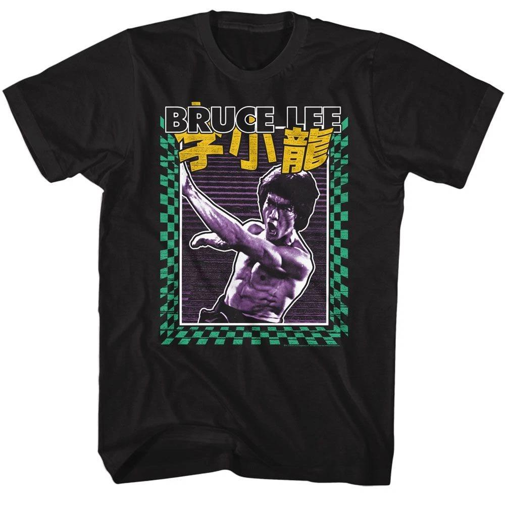 Bruce Lee Bright Patterns Black Icon  Children s T-shirt 140