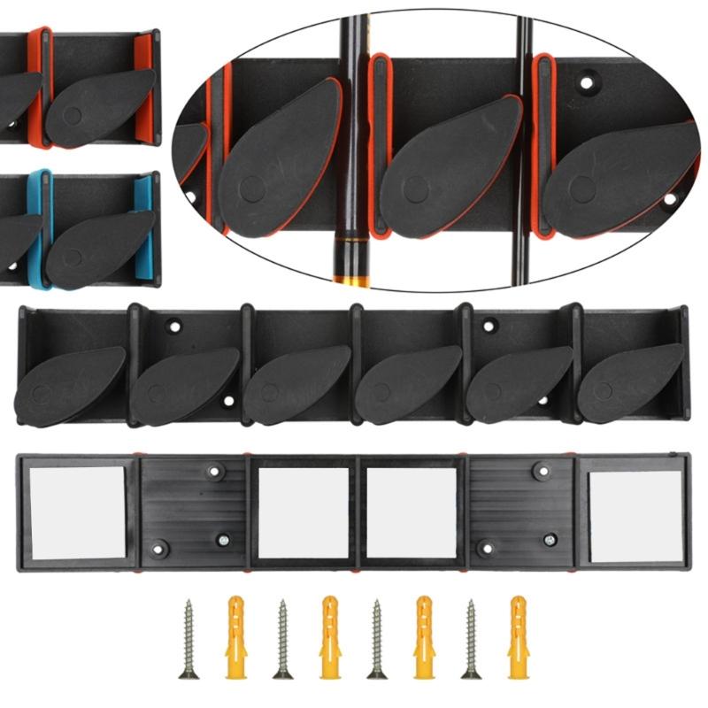 Fishing Poles Rack for Garage Rod Rack Holds Up to 6 Rods, Fishing Rod Holders