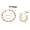 SHIXIN Vintage Irregular Smooth Metal Torques Necklace Bracelet Women Elegant Chunky Collar Choker Charm Bangle Lady Jewelry Set