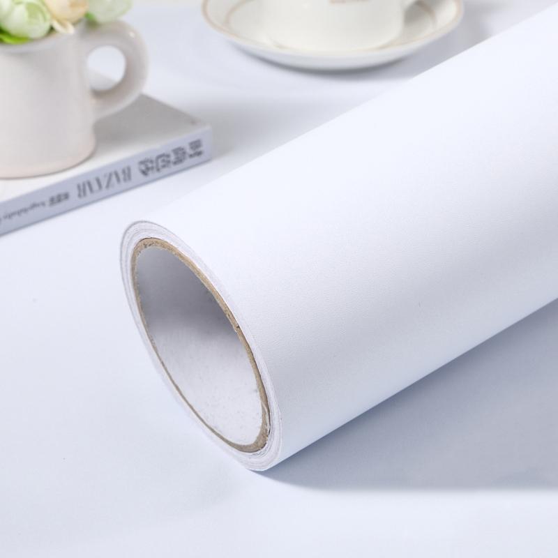 Solid Color Contact Paper Pure Green Wallpaper Vinyl Adhesive Waterproof Wall Paper for Cabinet Shelf Liner Room Walls Covering