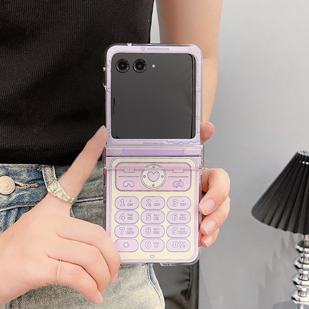 

Cartoon Flower Wrist Chain Case for Samsung Galaxy Z Flip 6 5 4 3 flip6 ZFlip Beads Bracelet Love Heart Phone Ins Korean Cover for Samsung Z Flip 5