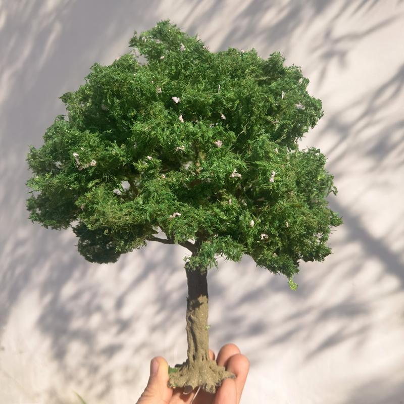 23cm Boutique Model Tree Wire Trunk Green Tree Model Train Railway Platform Layout Material Mountain Sand Table Scene Decoration