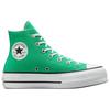 Converse Chuck Taylor All Star Lift Abrasion Resistant High top Canvas Shoes Women's Green White A09393C