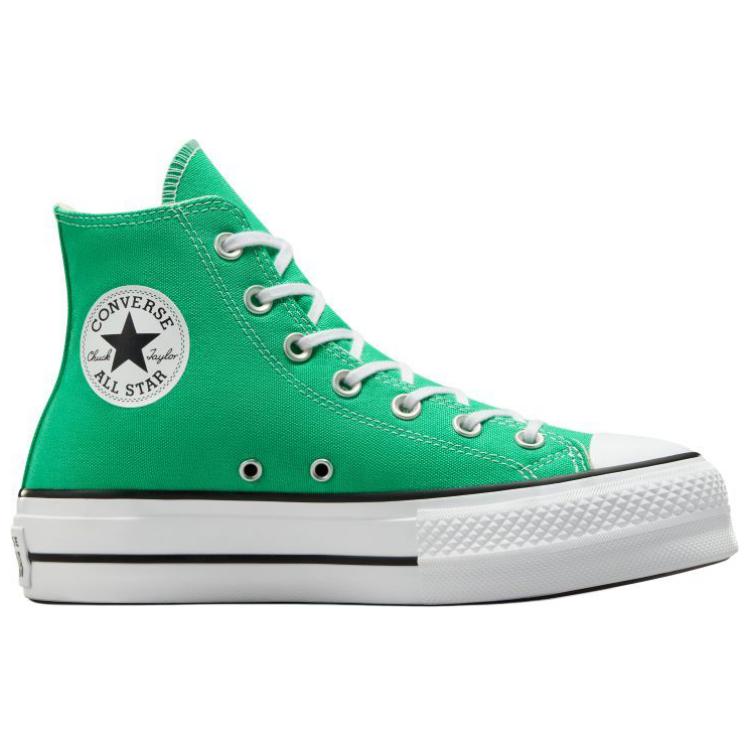 Converse Chuck Taylor All Star Lift Abrasion Resistant High top Canvas Shoes Women's Green White A09393C
