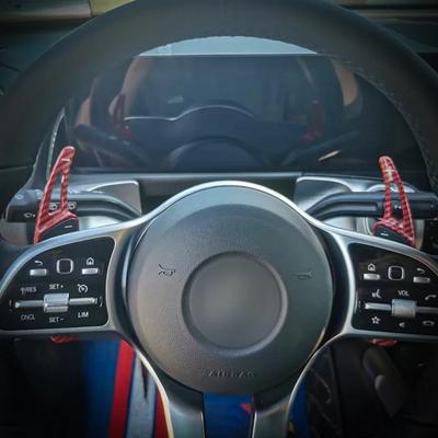 Pro Mercedes-Benz Třída ABCE CLA GLA CLS GLC Řazení pádly z uhlíkových vláken do auta Řazení pod volantem Řazení pod volantem