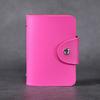 Hasp Leather 24 Slots Bits Business Card Bag Card Case Men Women ID Holders Bank Credit Card Organizer Bags Passport Card Wallet