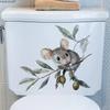 Cartoon Branch Mouse Wall Stickers, Creative Self-Adhesive Decor for Kids Room Living Room Bedroom Background Wall