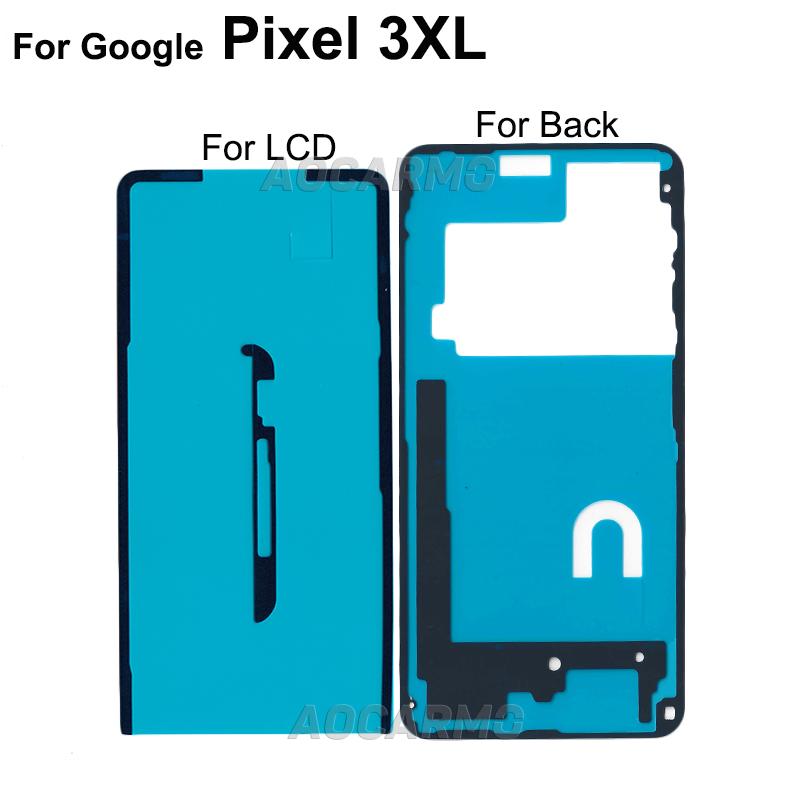 Aocarmo LCD Screen Adhesive Tape Back Cover Frame Sticker Glue For Google Pixel 3 3xl 3XL 3 XL