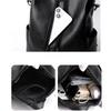 Women’s PU Leather Backpack Purse Convertible Shoulder Bag Fashion Travel Daypack Large Capacity Casual School Backpack with Double Zipper